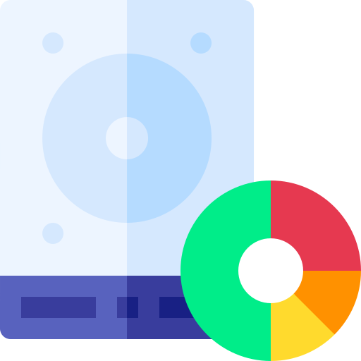 disco duro Basic Rounded Flat icono
