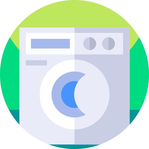 lavadora Geometric Flat Circular Flat icono