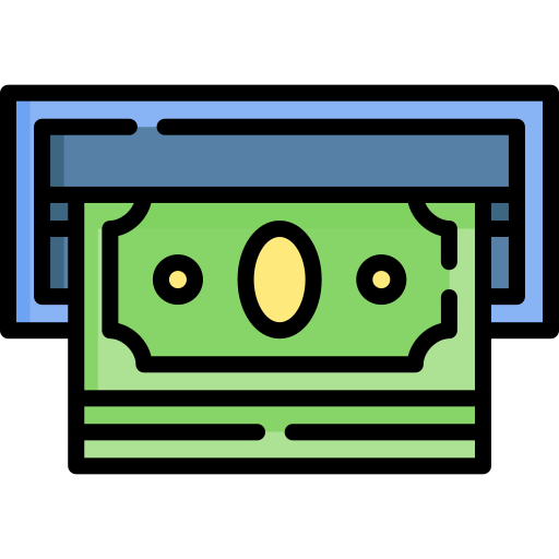 Money withdrawal Special Lineal color icon