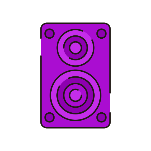 luidsprekers Generic Outline Color icoon