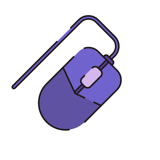 clicker del mouse Generic Outline Color icono