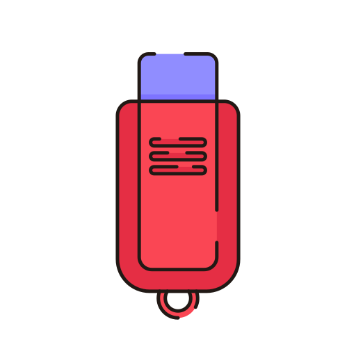 usb stick Generic Outline Color icoon