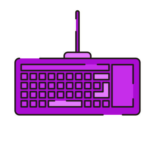 컴퓨터 키보드 Generic Outline Color icon