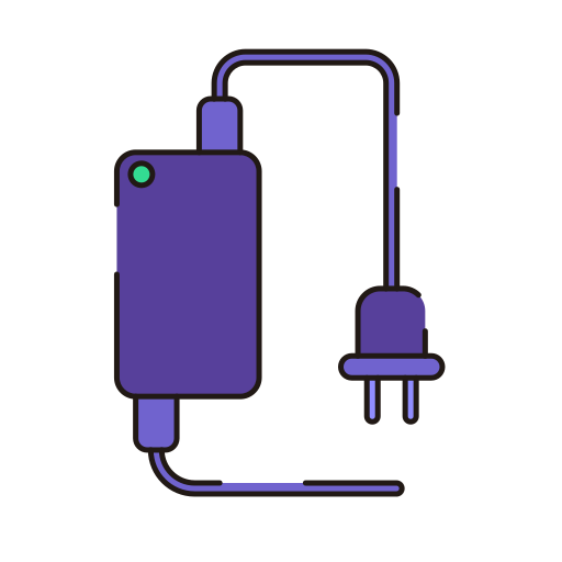 充電器 Generic Outline Color icon