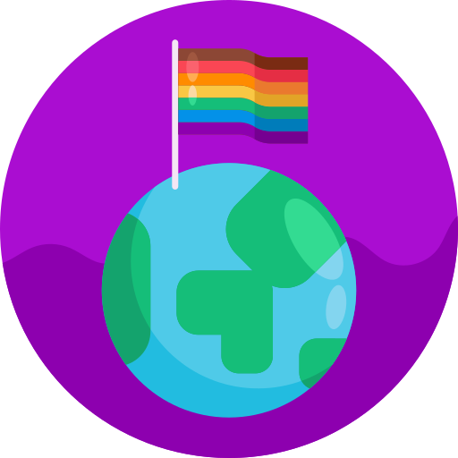 Rainbow flag Generic Circular icon