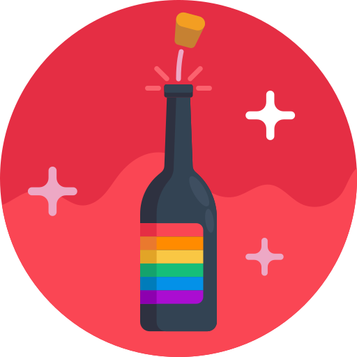 botella de vino Generic Circular icono