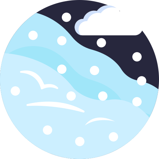 Śnieg Generic Circular ikona