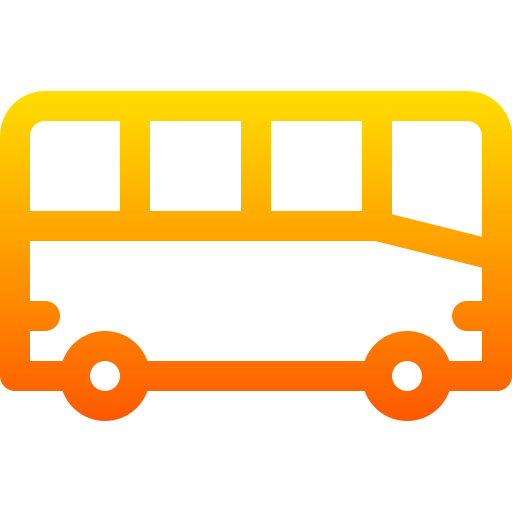 autobus Basic Gradient Lineal color ikona