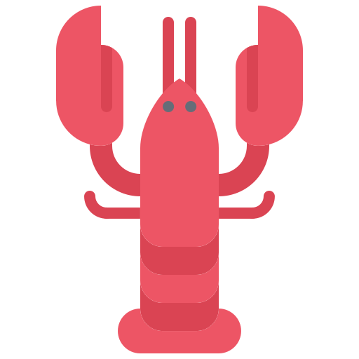 lagosta Coloring Flat Ícone