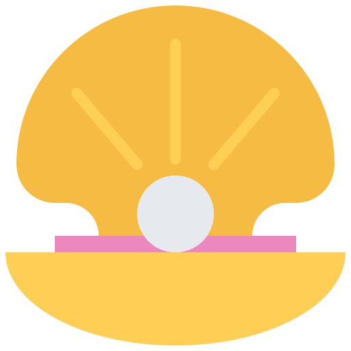 貝殻 Coloring Flat icon
