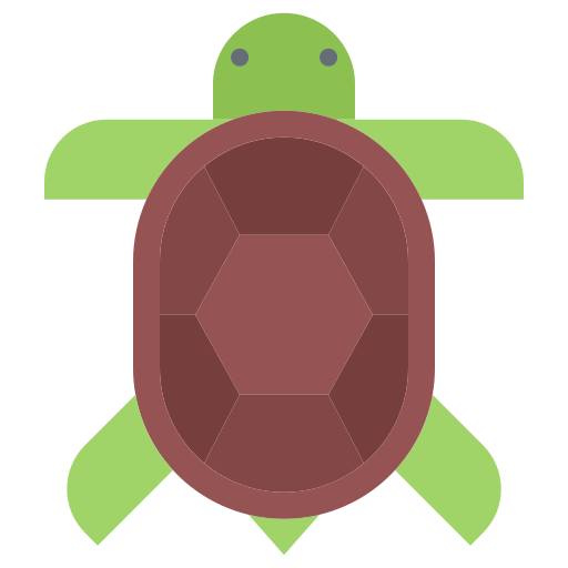 Turtle Coloring Flat icon