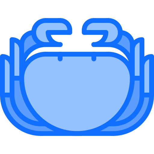 crabe Coloring Blue Icône