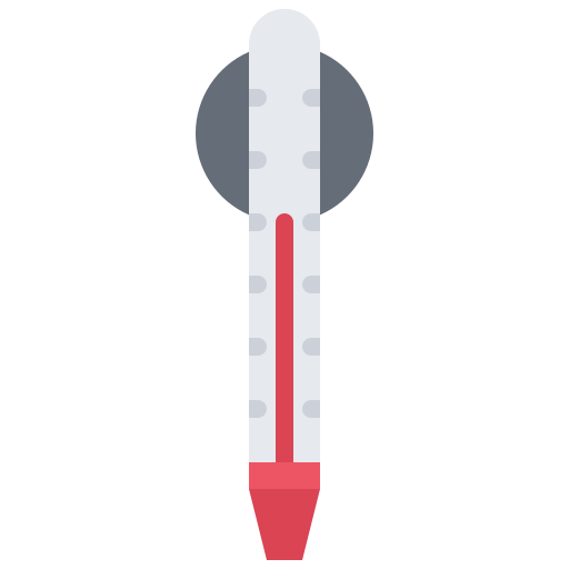 온도계 Coloring Flat icon