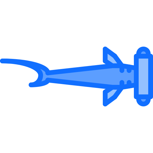 hamerhaai Coloring Blue icoon