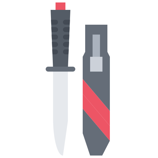 Нож Coloring Flat иконка