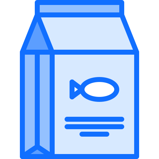 cibo per i pesci Coloring Blue icona