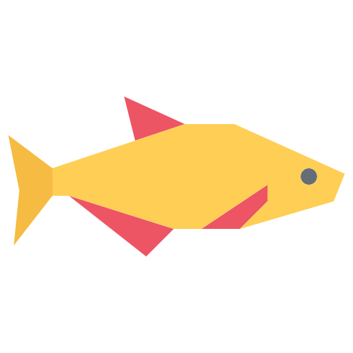 魚 Coloring Flat icon