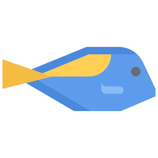 peixe Coloring Flat Ícone