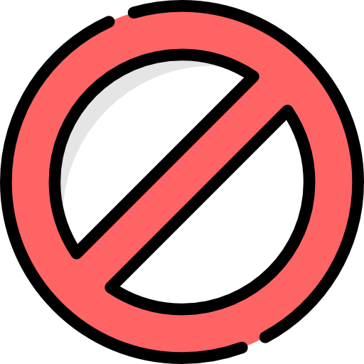 proibito Special Lineal color icona
