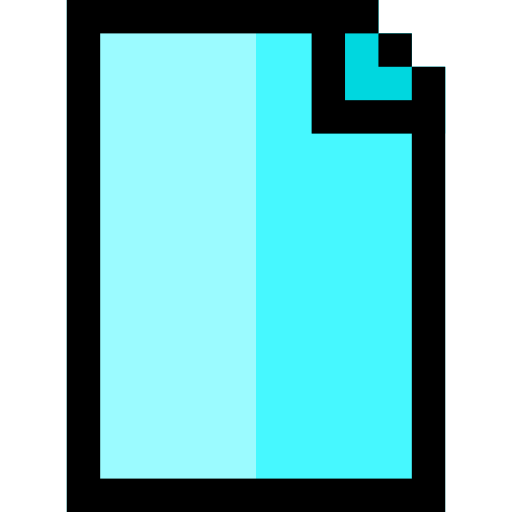 dokument Pixel Linear color ikona