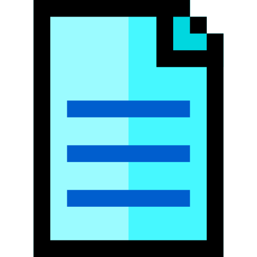 Документ Pixel Linear color иконка