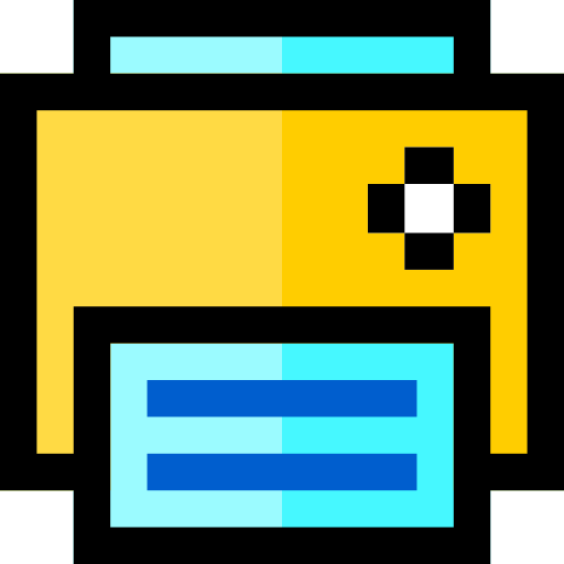 인쇄기 Pixel Linear color icon