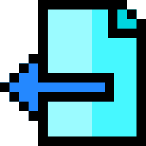 eksport Pixel Linear color ikona