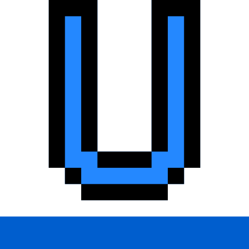 밑줄 Pixel Linear color icon