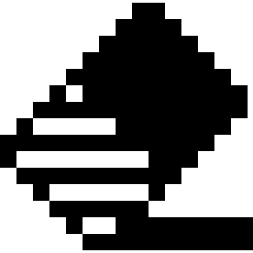 borracha Pixel Solid Ícone