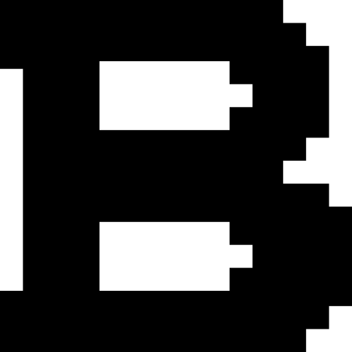 grassetto Pixel Solid icona