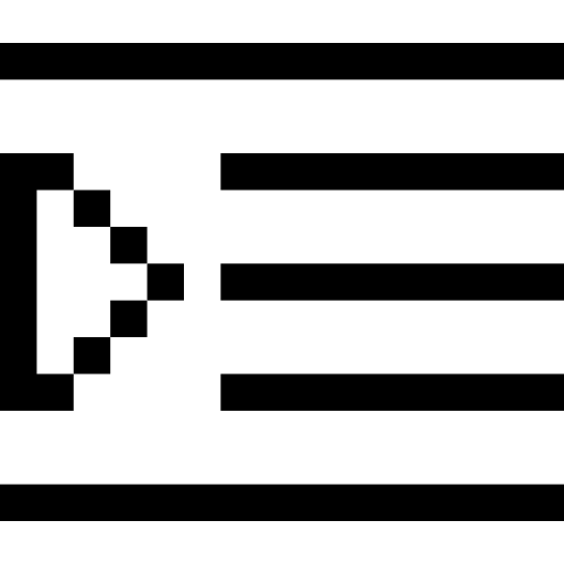rientro Pixel Outline icona