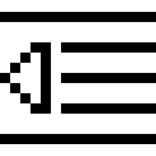 rientro esterno Pixel Outline icona