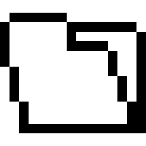 Folder Pixel Outline icon