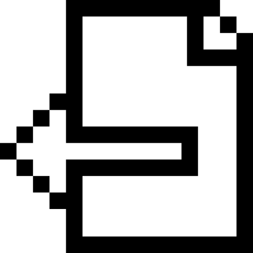 esportare Pixel Outline icona