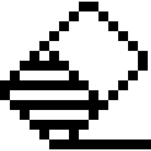 消しゴム Pixel Outline icon