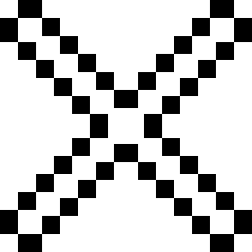 Close Pixel Outline icon