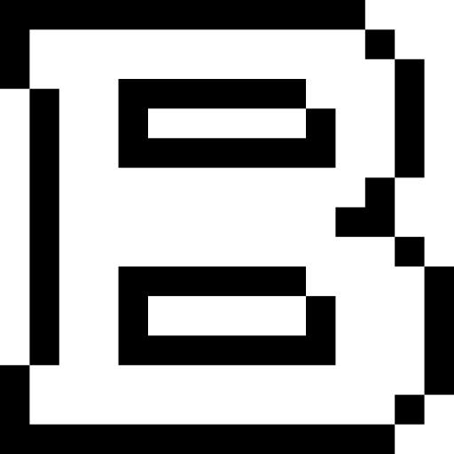 pogrubiony Pixel Outline ikona