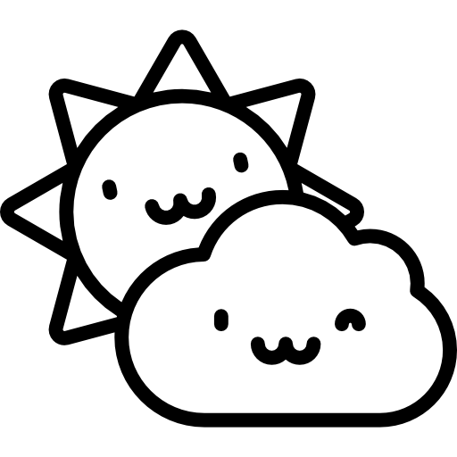 nublado Special Lineal icono