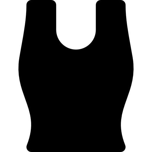 camiseta sin mangas Basic Rounded Filled icono