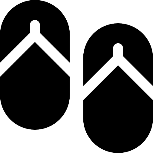 flip flops Basic Rounded Filled icon