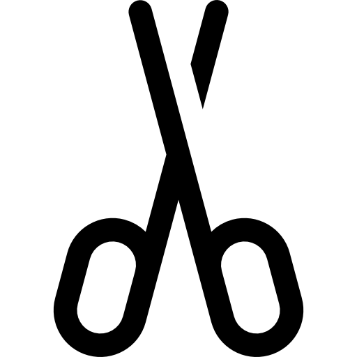 tijeras de uñas Basic Rounded Filled icono