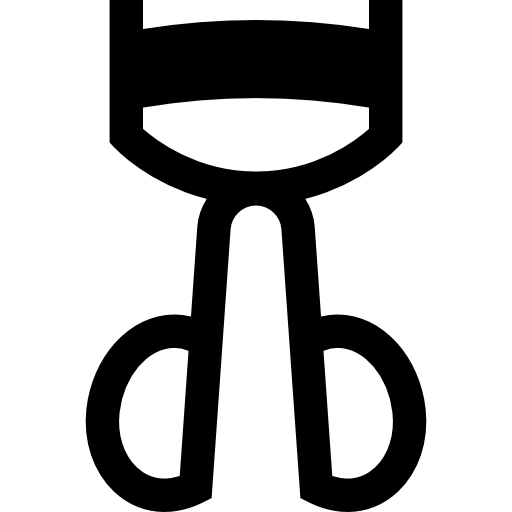 rizador de pestañas Basic Rounded Filled icono