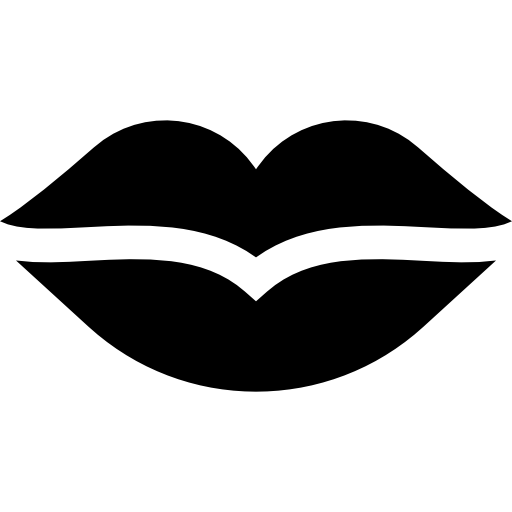 Lips Basic Rounded Filled icon