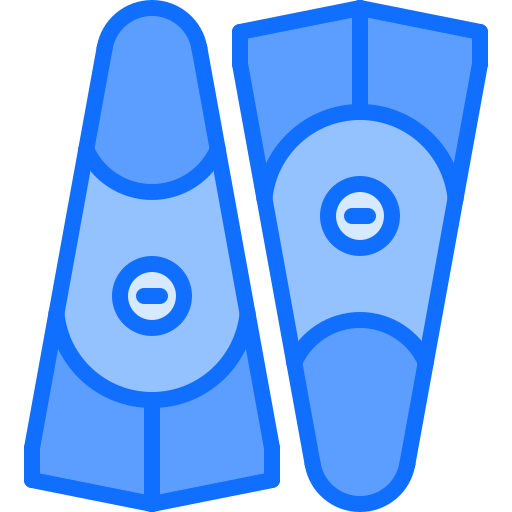 Fins Coloring Blue icon