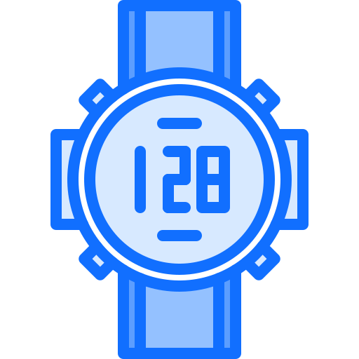 Watch Coloring Blue icon