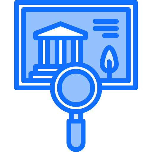 timbre-poste Coloring Blue Icône