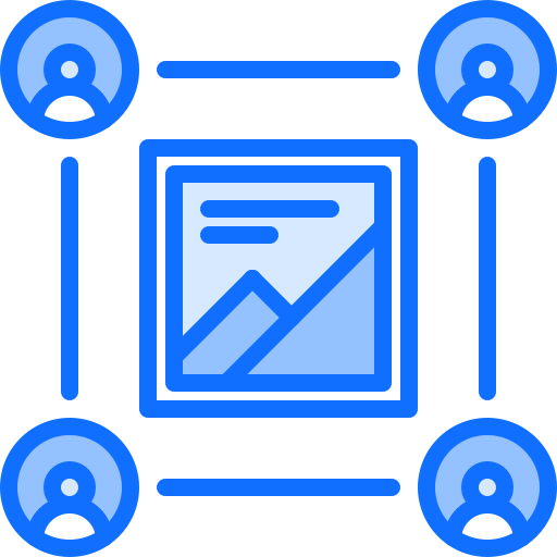 briefmarke Coloring Blue icon