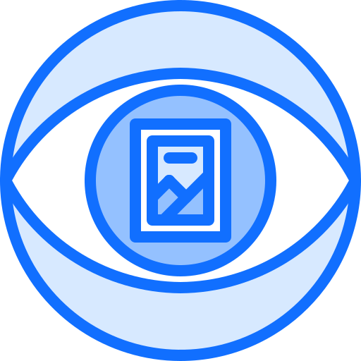 눈 Coloring Blue icon