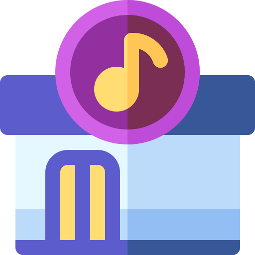 Music store Basic Rounded Flat icon