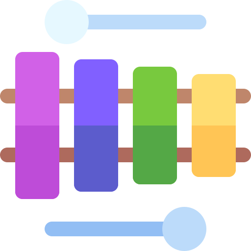 xylophone Basic Rounded Flat Icône